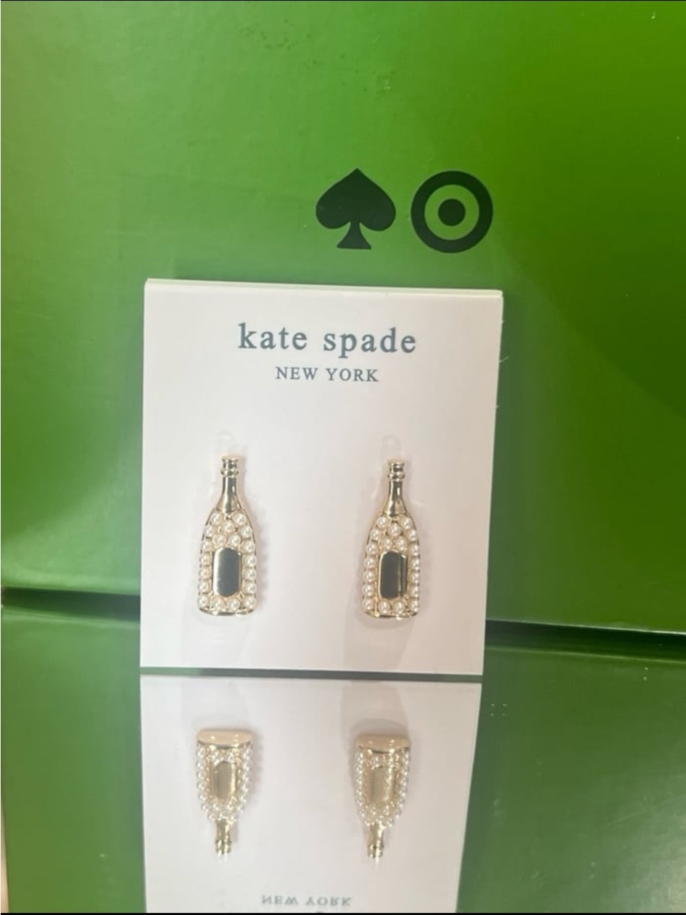 New Year’s Eve kate spade new york x Target Champagne Bottle Earrings #756